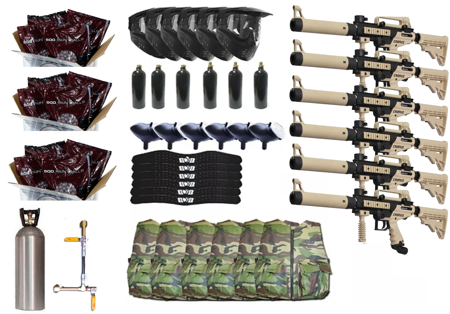 Paquetes Para Campo Gotcha o Paintball