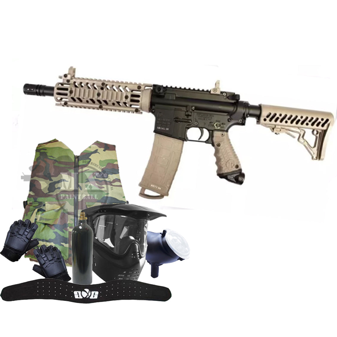 Paquete Tac Tippmann TMC Tan